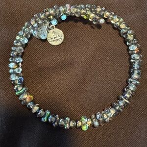 2 Alex and Ani Silver Beaded Bracelets